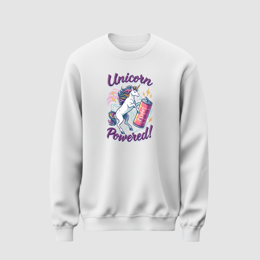 Sweatshirt Basic Kadın Beyaz