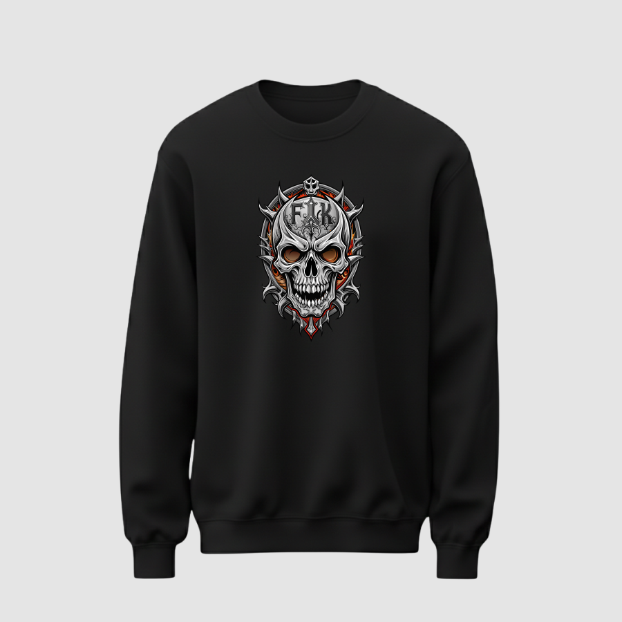 Sweatshirt Basic Kadın Siyah