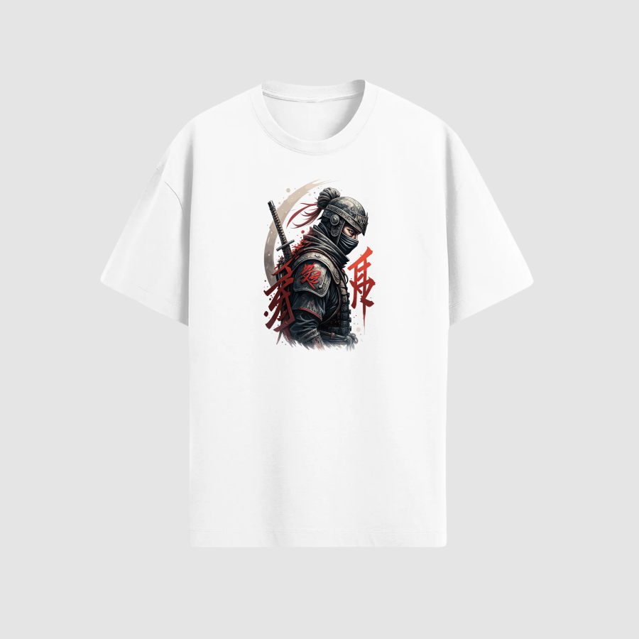 Tshirt Oversize Premium Kadın Beyaz